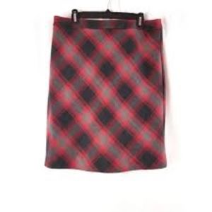 Red and Black Plaid skirt
